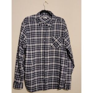 Under Armour NAVY plaid Button Down  Long Sleeve With NAVY LOGO